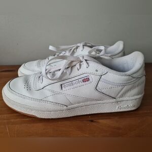 Reebok White Sneakers, Size US 7.5